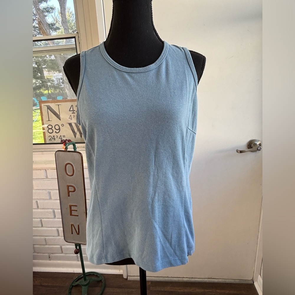 REI Tech blue Tank medium hike outdoors workout athleisure‎ travel minimalist